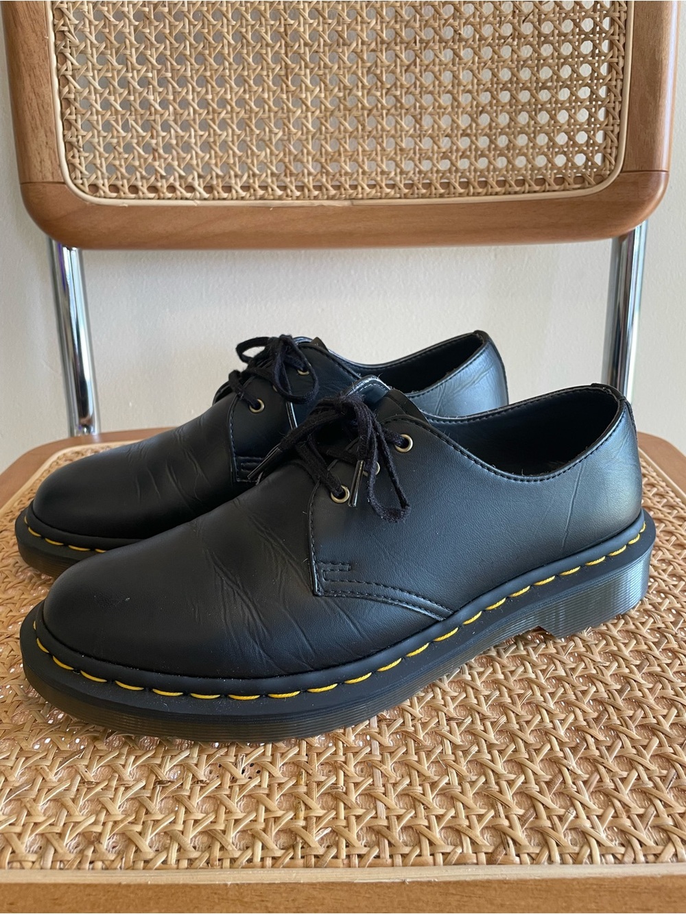 Dr. Martens VEGAN/CLEAN faux leather Black 3-Eye Felix Oxford Shoes